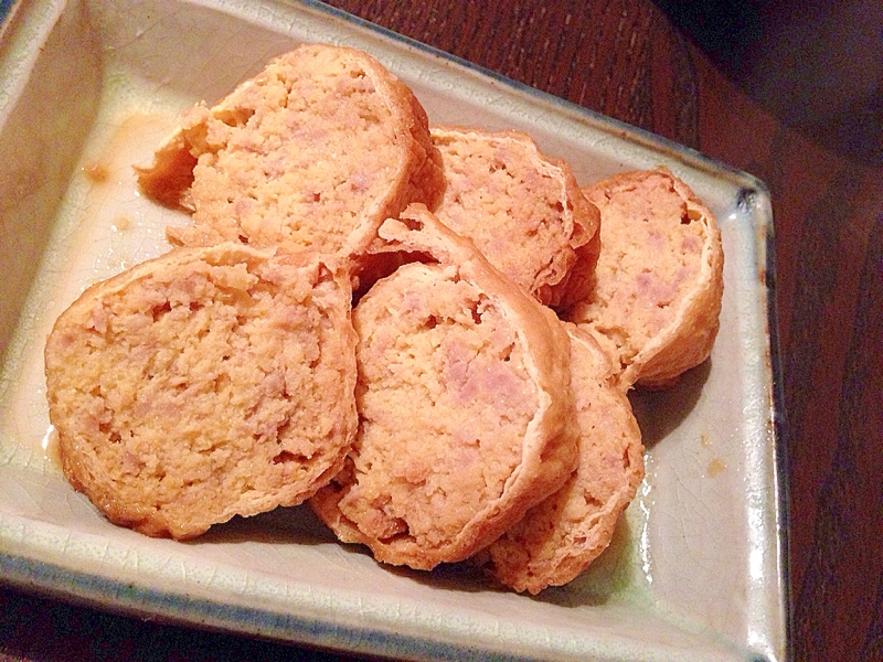 信田巻き風おからと豚ひき詰め煮