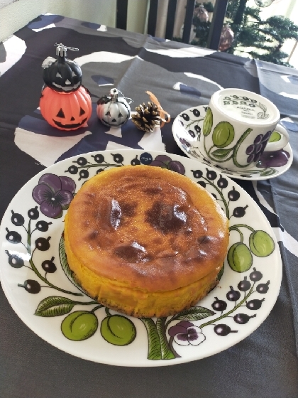 ハロウィン☆かぼちゃチーズケーキ