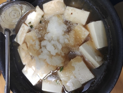 簡単湯豆腐☆すだちおろし添え