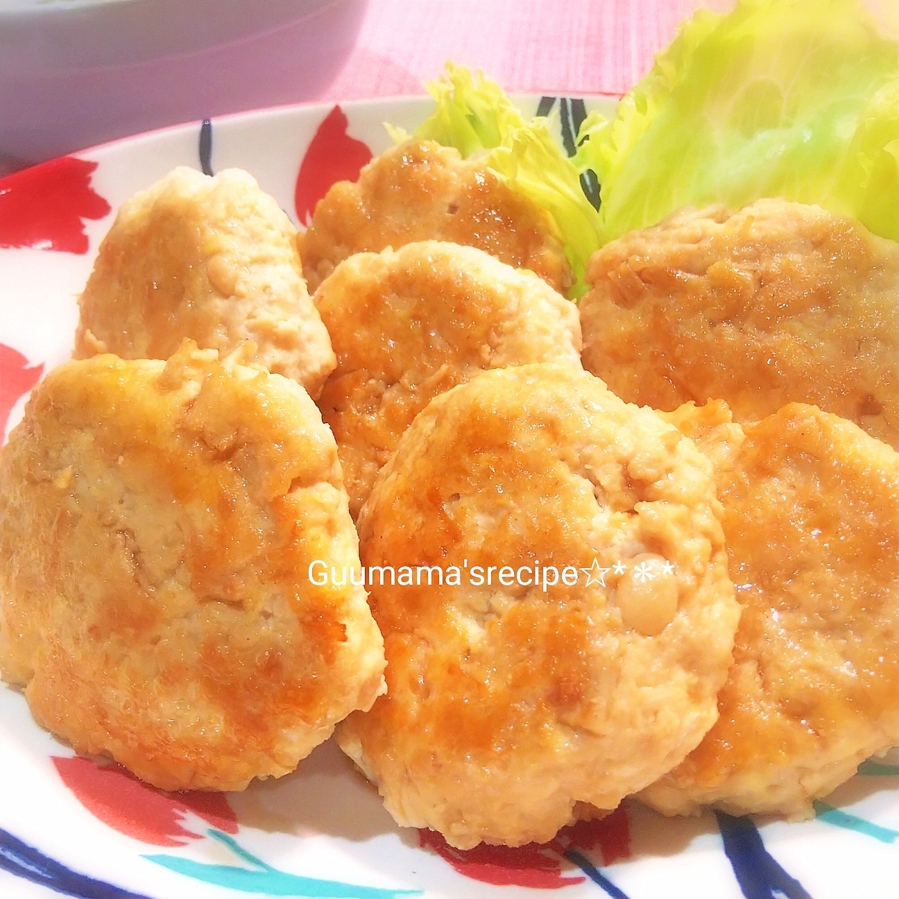 簡単ふわふわ♡ヘルシー♡えのきと豆腐の鶏つくね