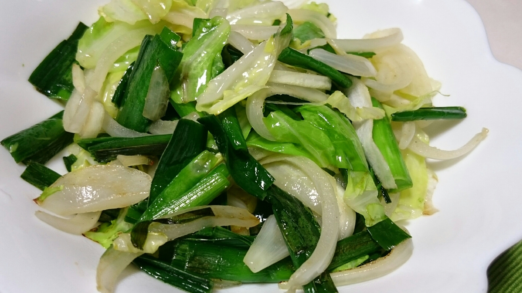 シンプル野菜炒め