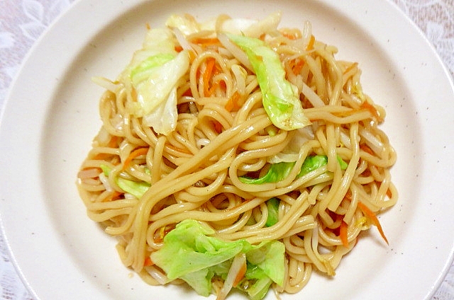 胡麻風味の野菜焼きそば