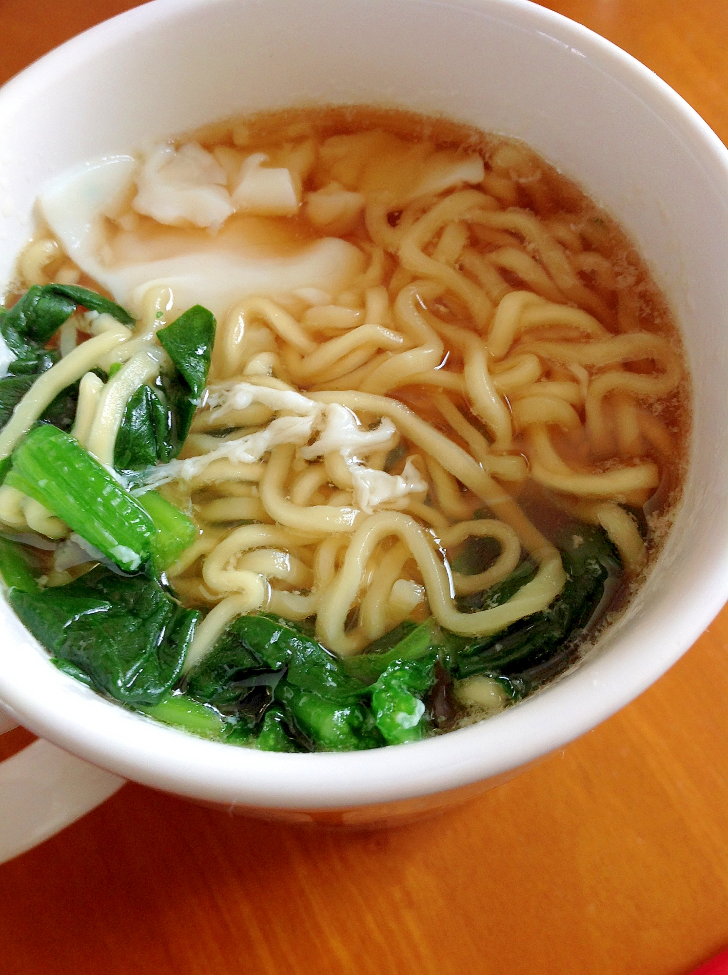 冷凍ほうれん草ラーメン