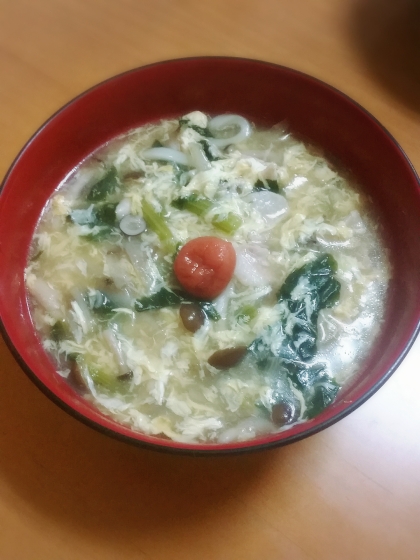 お野菜、お肉プラスで作りました♪
スープの素でとっても簡単で美味しくできて便利～☆
ごちそうさまでした～☆
