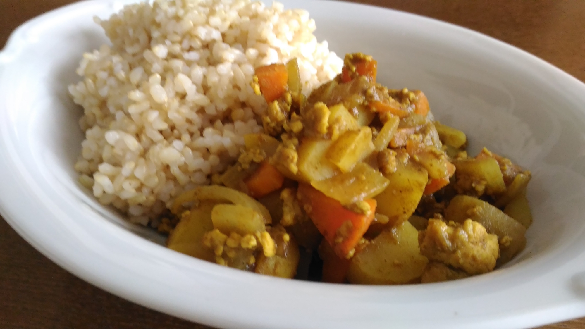 鶏挽き肉と定番野菜のあっさりドライカレー