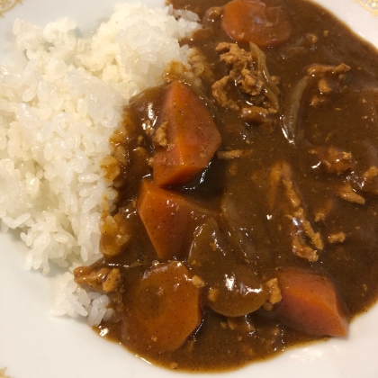 時短メニュー☆挽き肉カレー