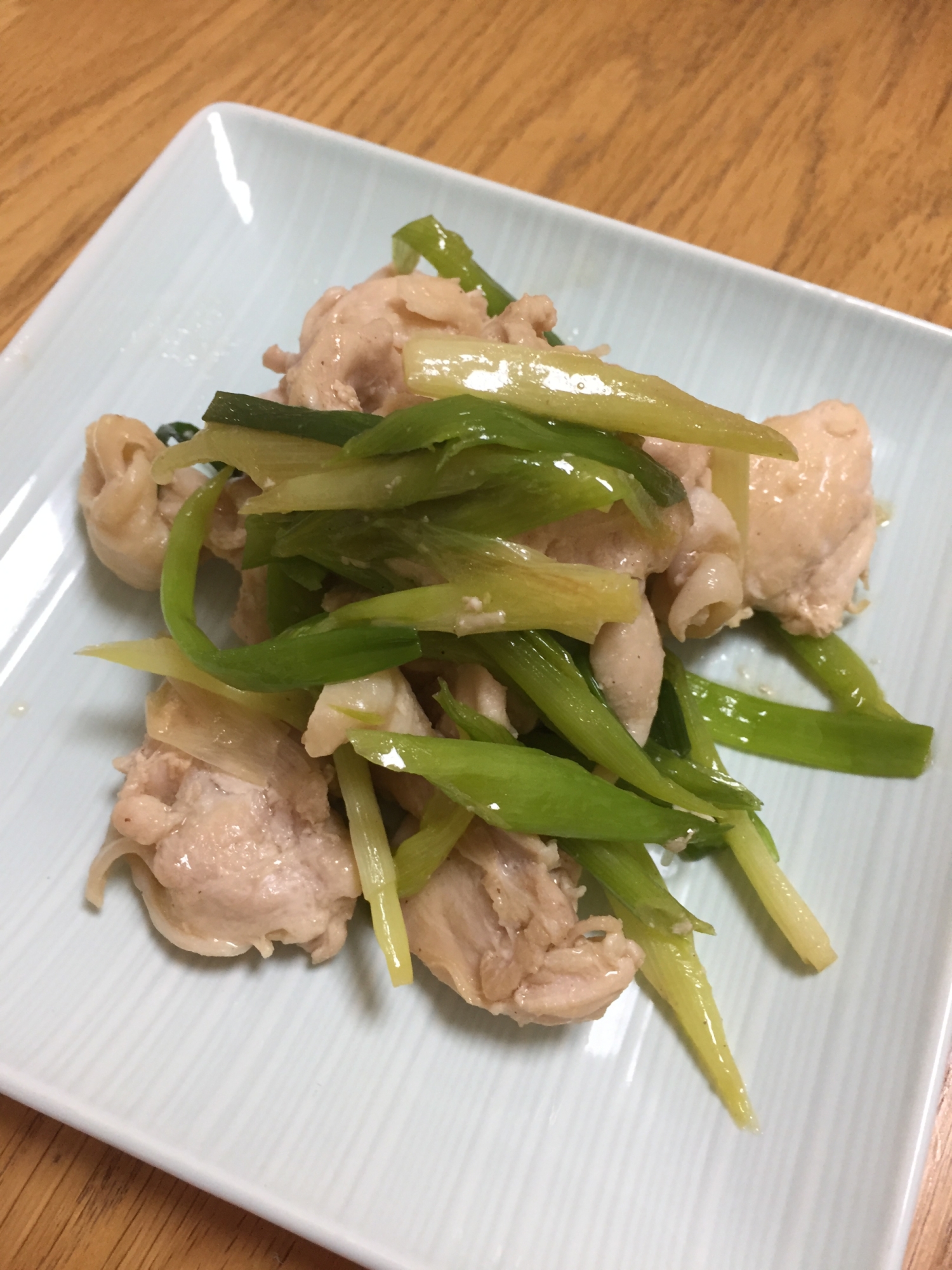 簡単おつまみ☆鶏肉のネギ塩ポン酢ソテー