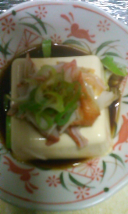 レンチンで！カニマヨ豆腐煮