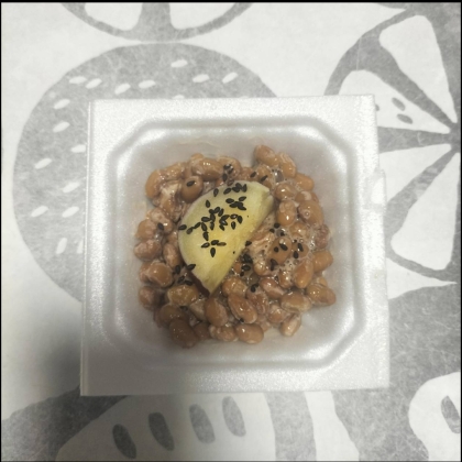 焼き芋黒ごま♪納豆