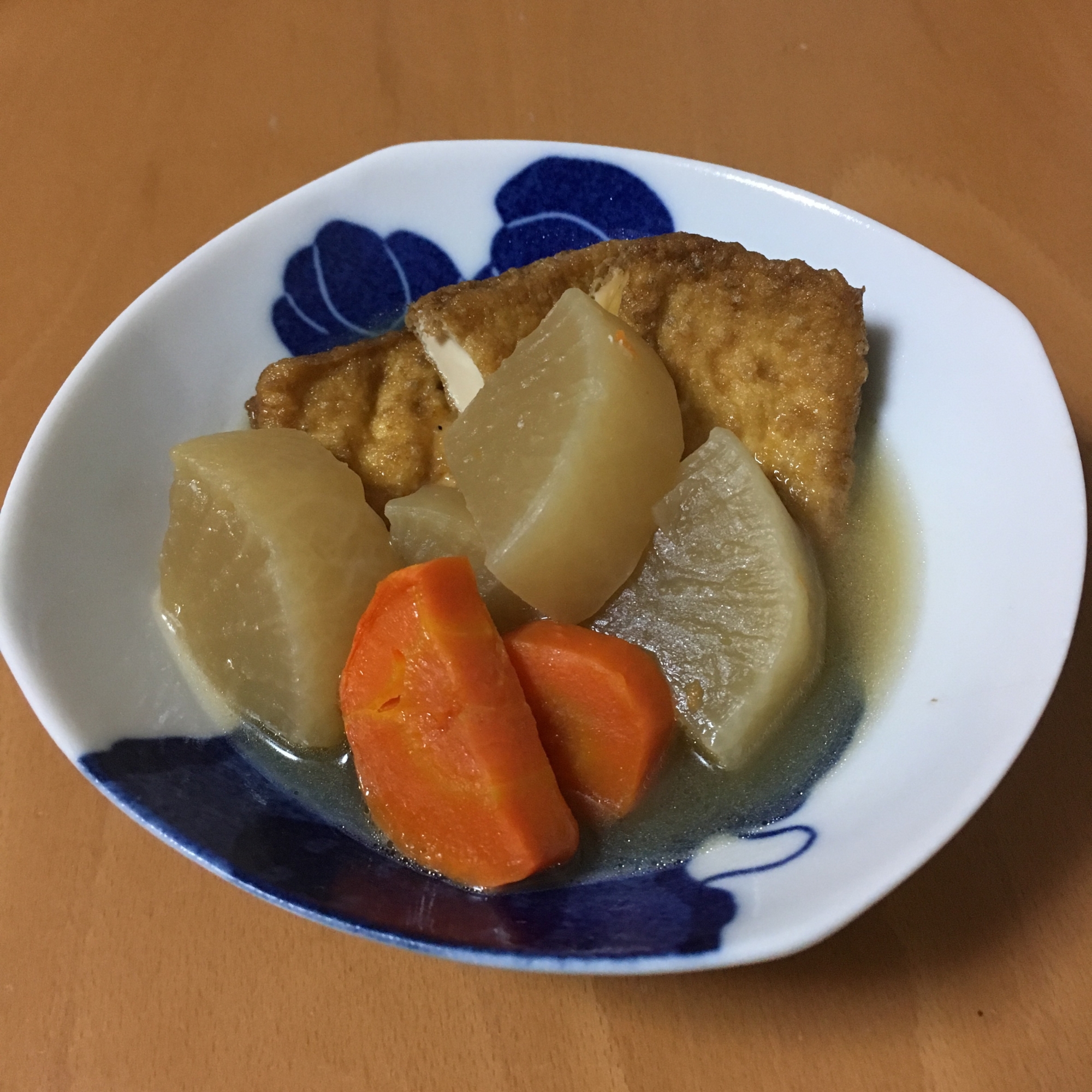 厚揚げと大根のめんつゆ煮♪