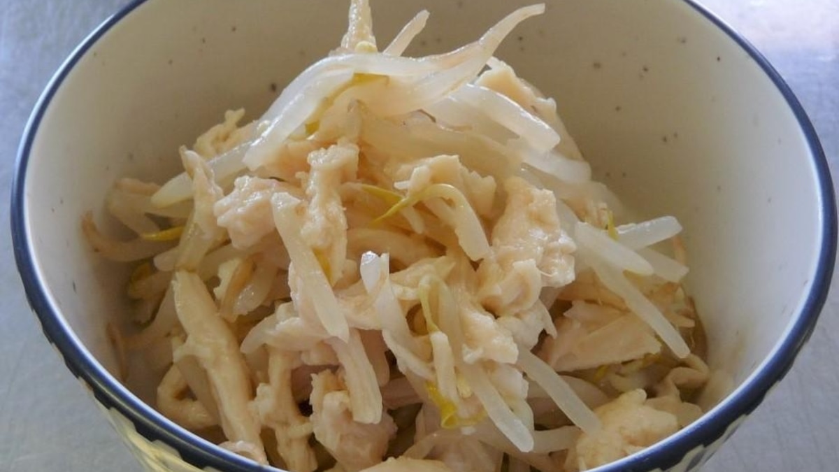 もやしとサラダチキンの和え物 レシピ 作り方 By 食改さん From 青森県食生活改善推進員 楽天レシピ もやしとサラダチキンの和え物 レシピ 作り方 By 食改さん From 青森県食生活改善推進員 楽天レシピ