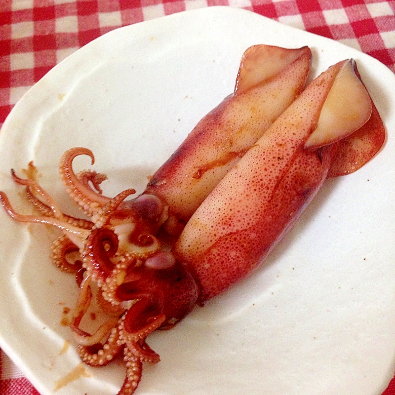 ヤリイカのバター醤油炒め♡