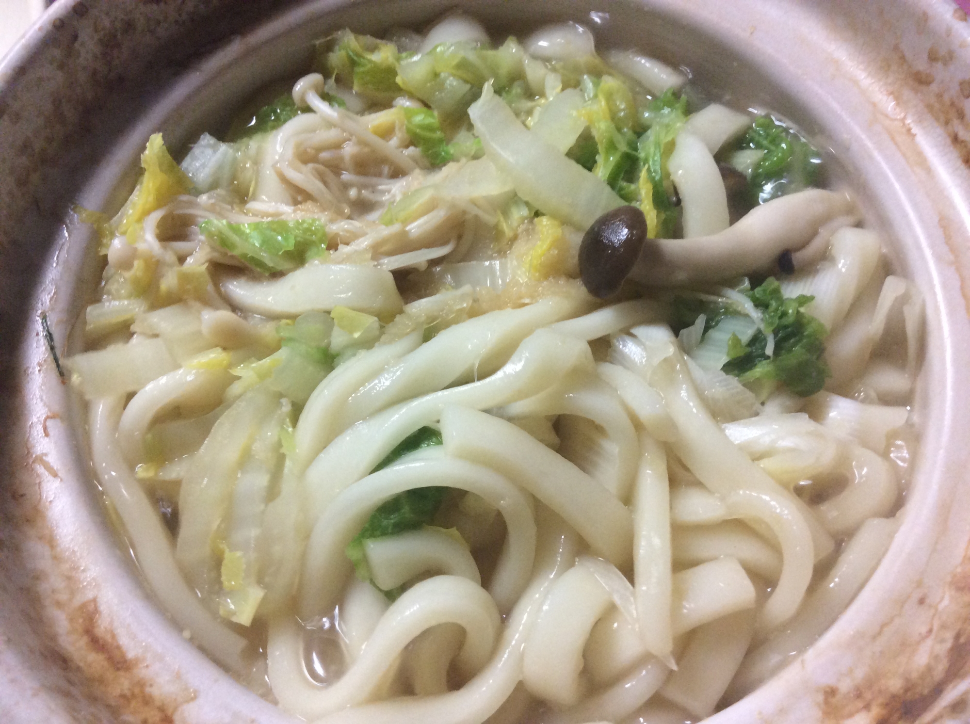 生姜すりおろしうどん鍋