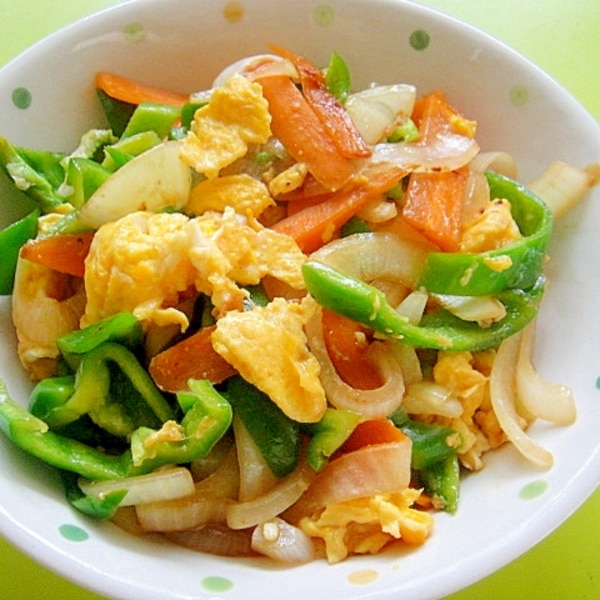 ピーマンと玉ねぎ人参の卵炒め レシピ 作り方 By Mint74 楽天レシピ ピーマンと玉ねぎ人参の卵炒め レシピ 作り方 By Mint74 楽天レシピ