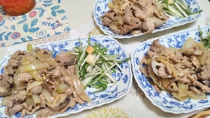【ご飯が進む！】豚こま肉とれんこんの甘辛炒め