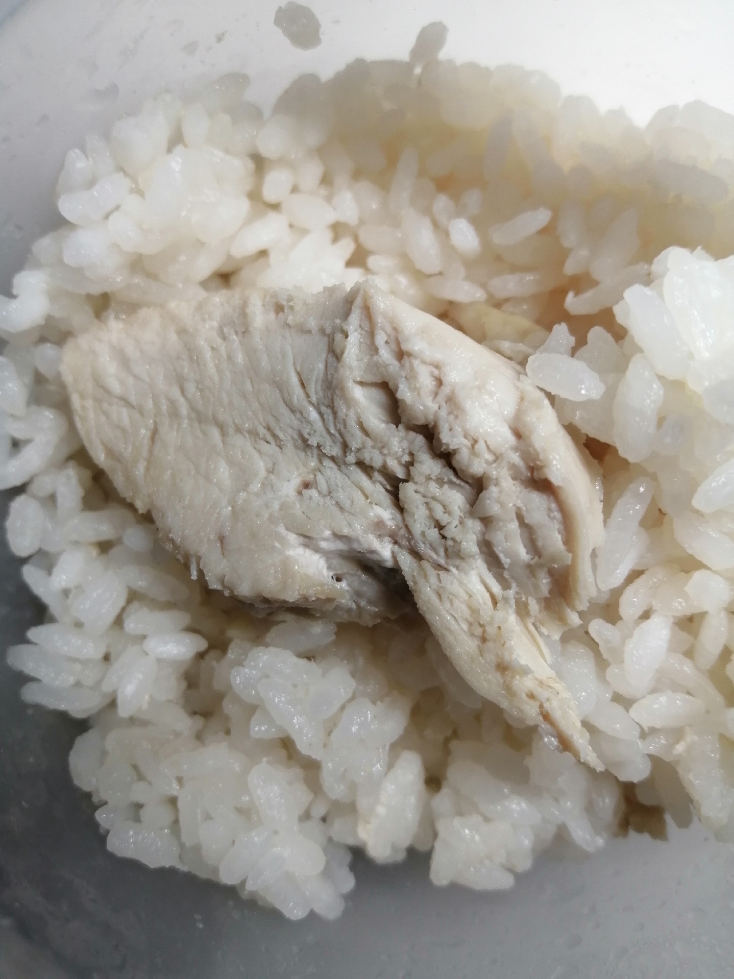 炊飯器でカオマンガイ