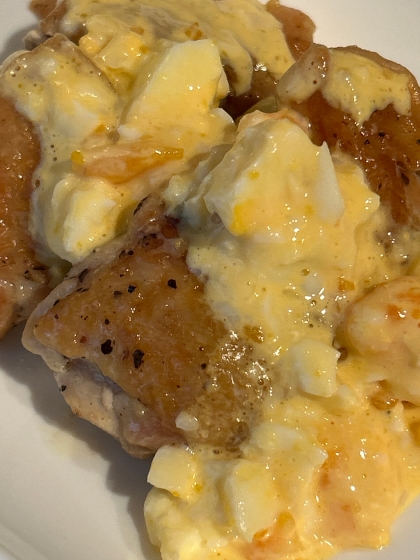 鶏もも焼きのタルタルソースがけ♪