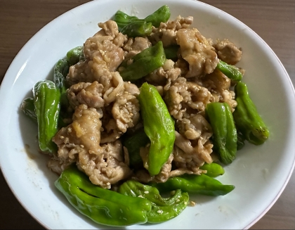 ご飯が進む♪豚肉とししとうの甘辛炒め〜