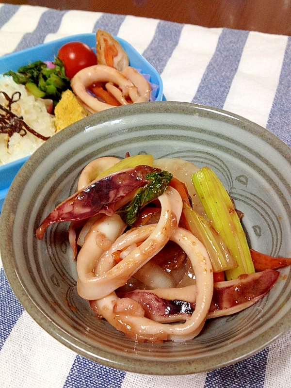 お弁当に イカとセロリの炒めモノ レシピ 作り方 By セプリン 楽天レシピ