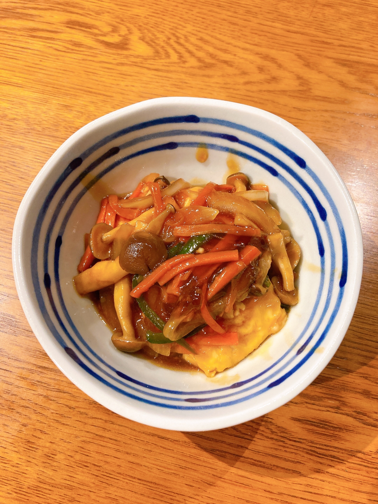 豆腐と野菜の甘酢餡かけ