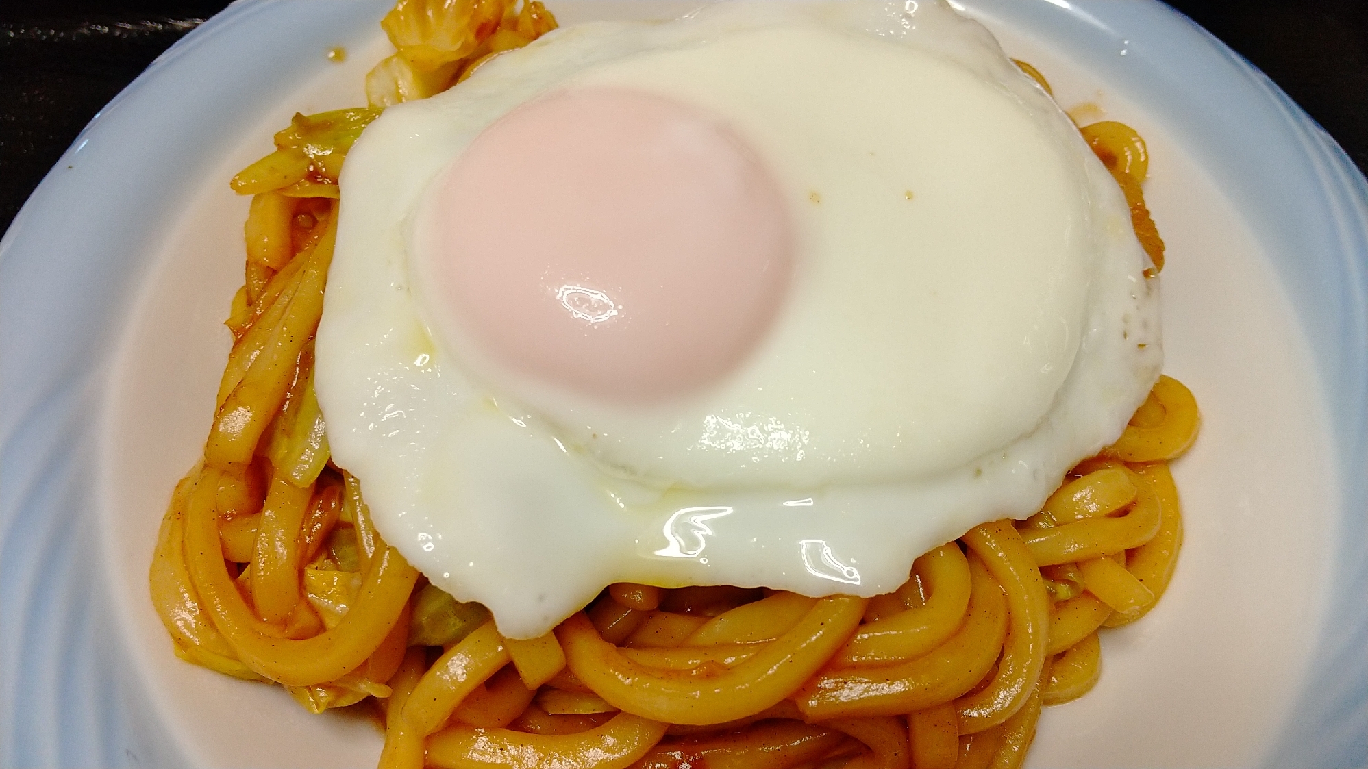 目玉焼きのせ！焼うどん