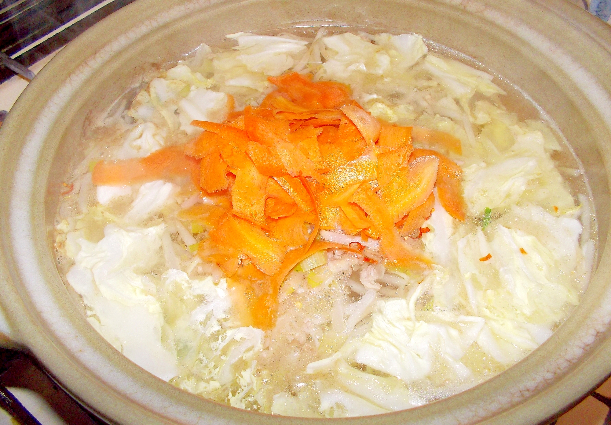 燃焼スープ野菜鍋。