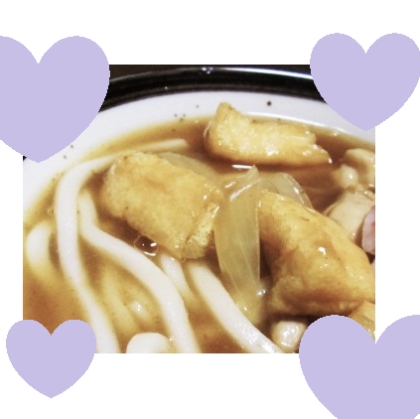 油揚げでほっこり♡舞茸うどん