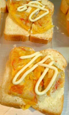 蟹カマ玉のミニサンドイッチ