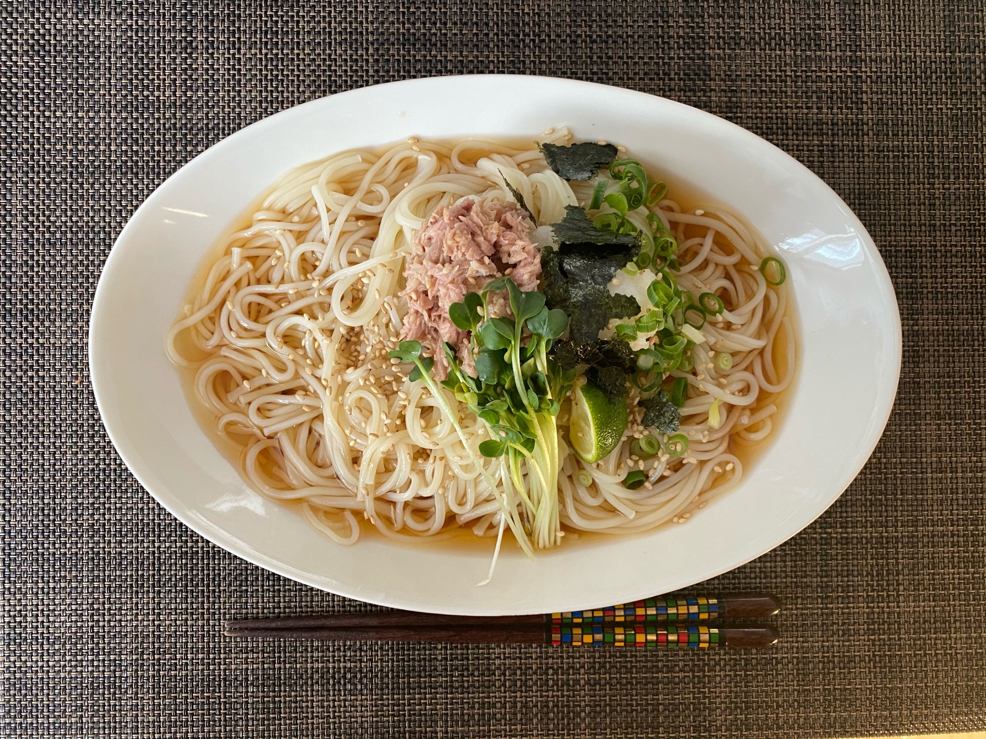 ランチにおすすめ♪ツナと大根おろしの素麺