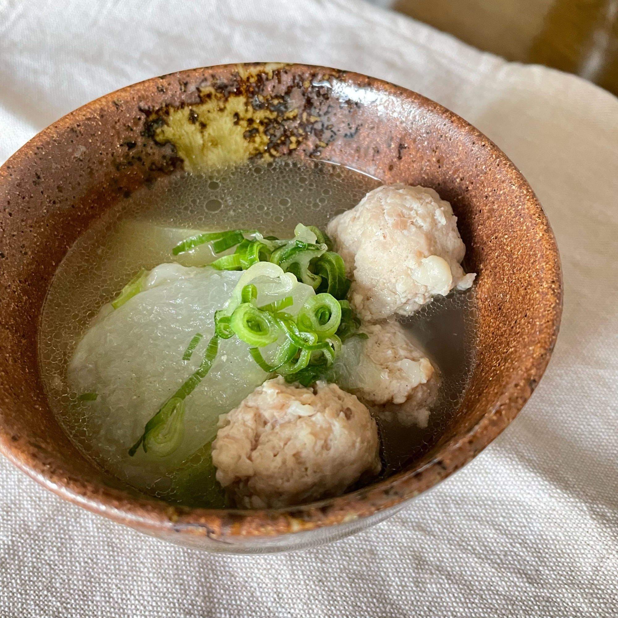 夏の疲れに…冬瓜と鶏団子のスープ