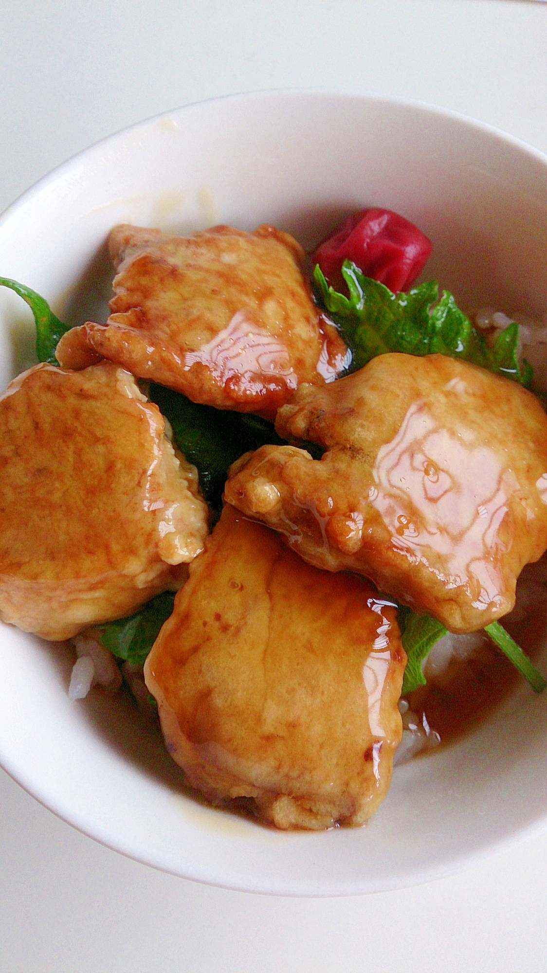 マグロのあんかけ唐揚げ丼