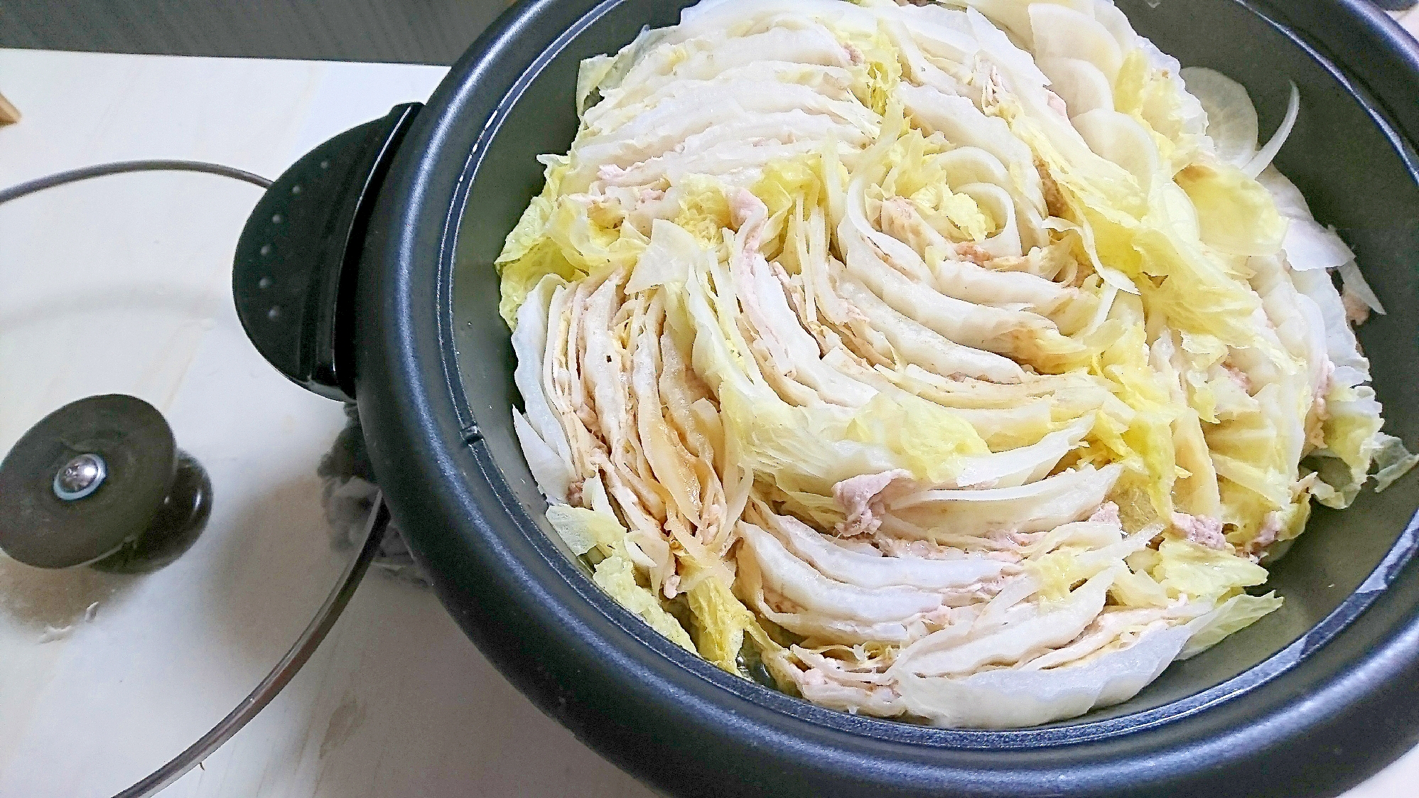 白菜と大根のミルフィーユ鍋