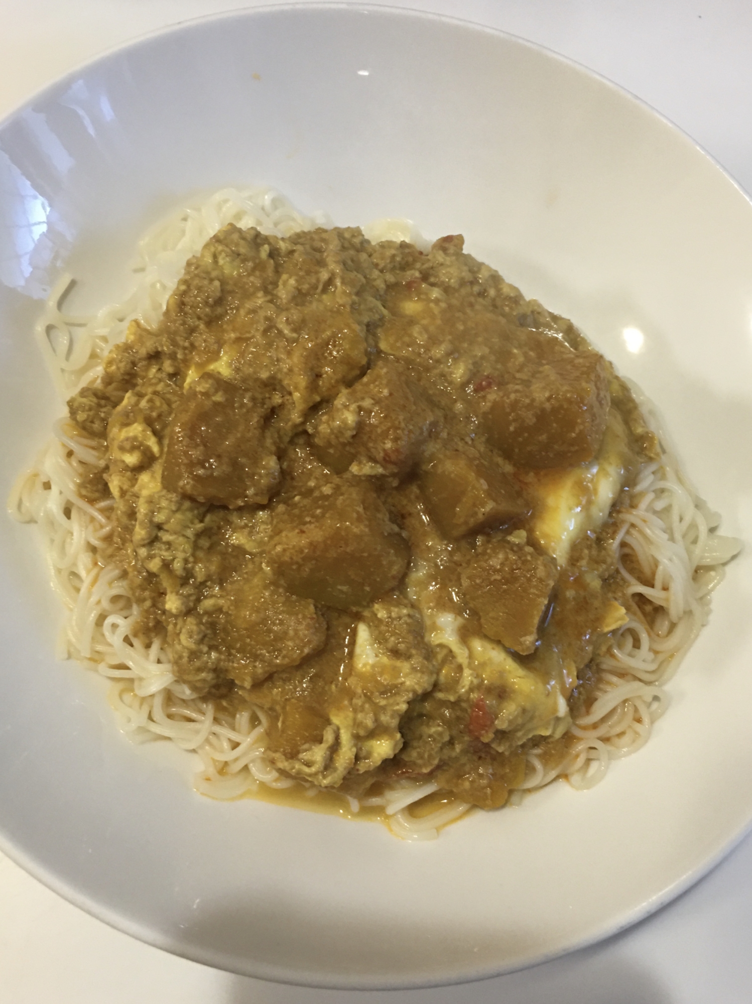 レッドカレー素麺