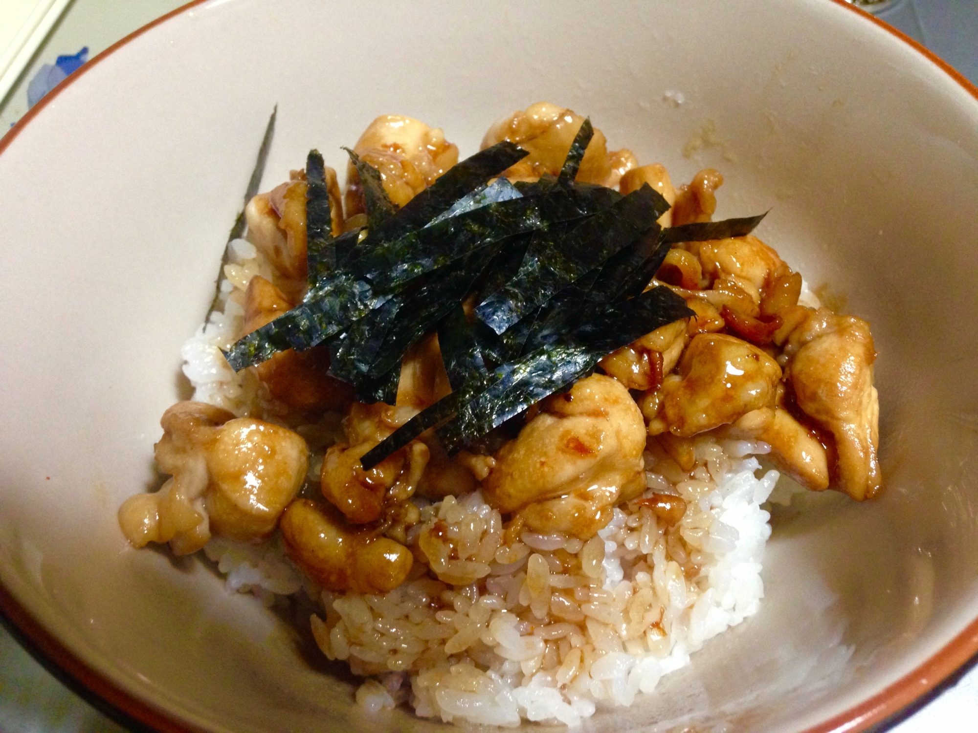 大盛り焼き鳥丼♪