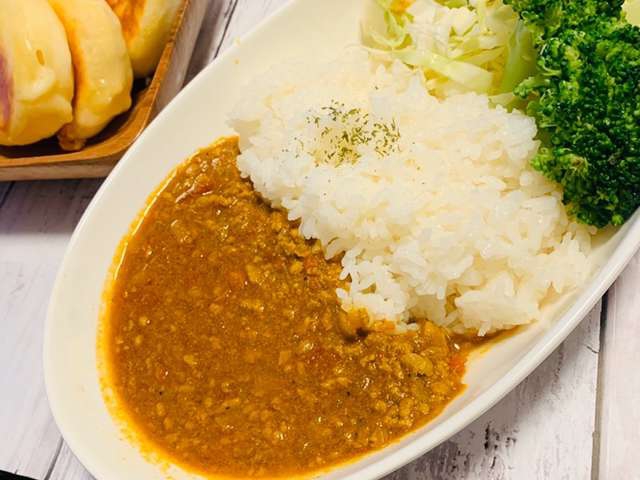 カレー粉とトマトでヘルシー☆キーマカレー