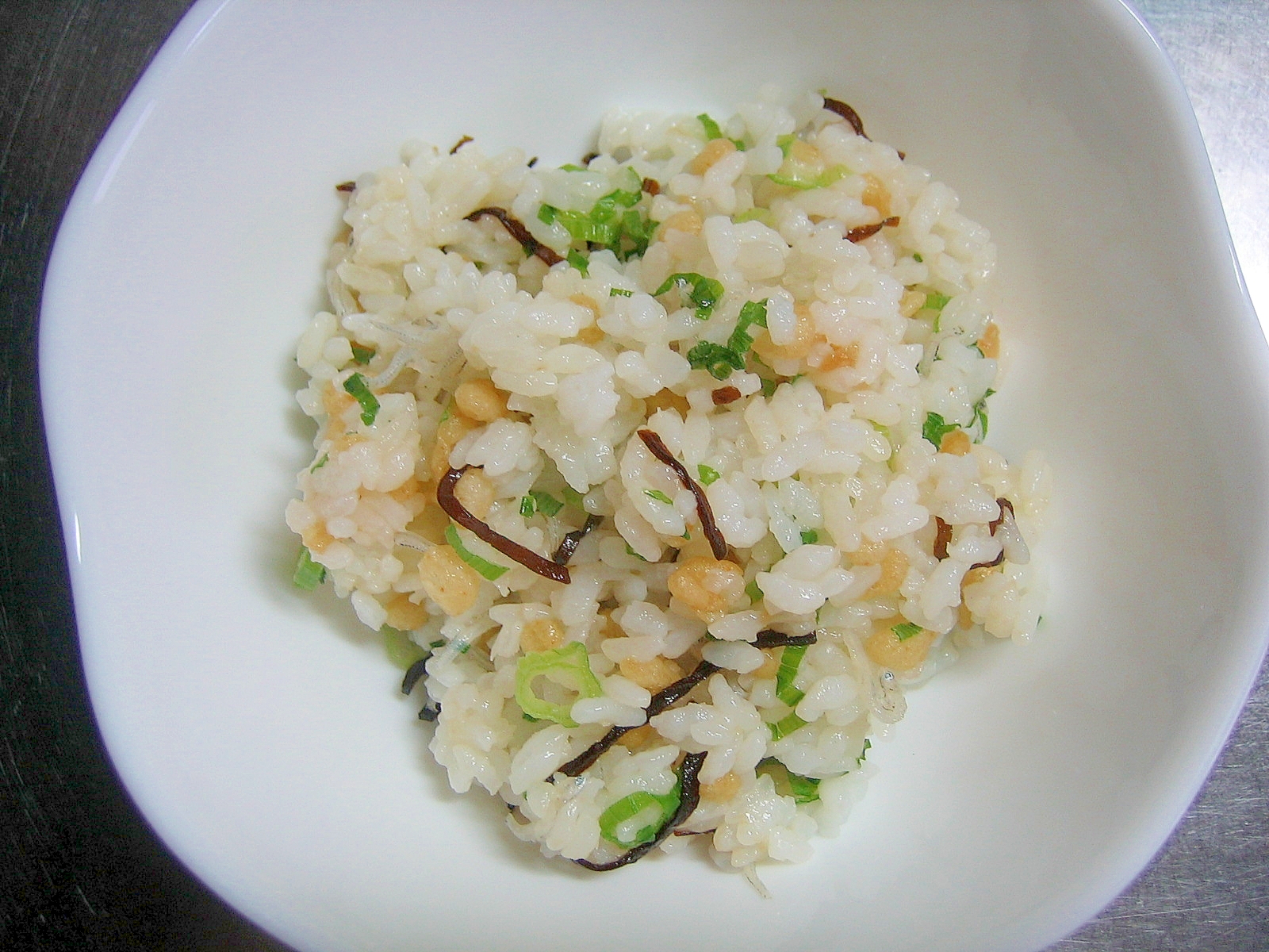 塩昆布＆ちりめんじゃこの混ぜご飯