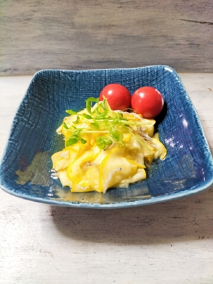 抱えて食べたい♡ズッキーニとしらすの和風マリネ