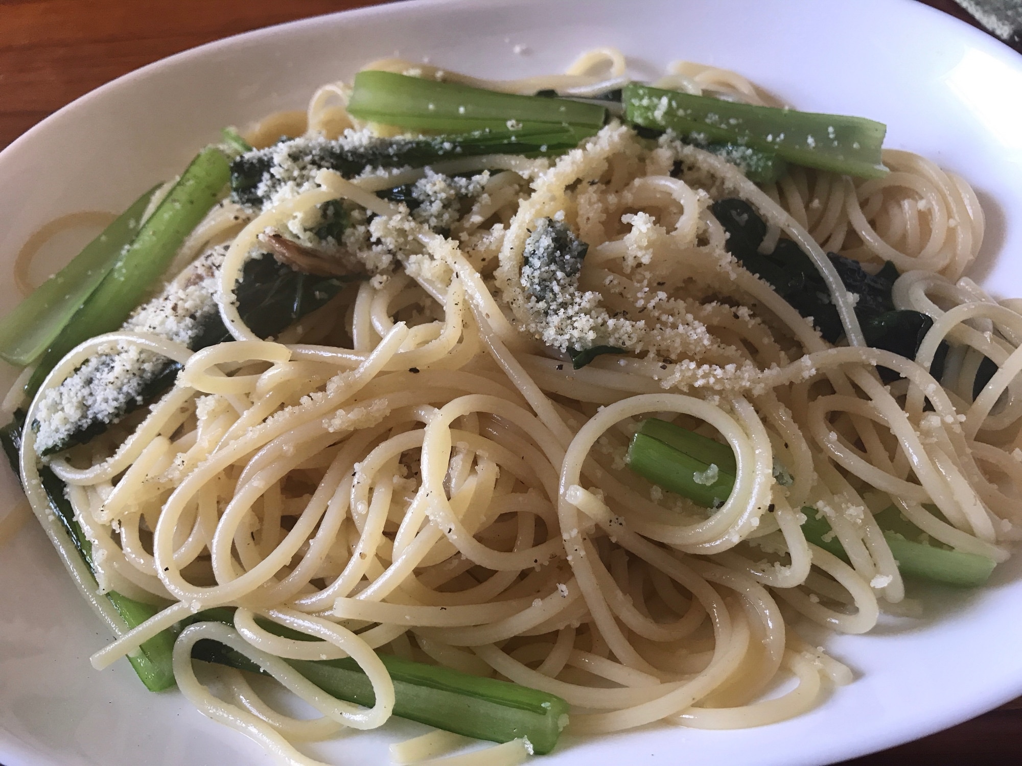 本格派だけど失敗ナシ 小松菜とパルメザンのパスタ レシピ 作り方 By Kuni Dining 楽天レシピ 本格派だけど失敗ナシ 小松菜とパルメザンのパスタ レシピ 作り方 By Kuni Dining 楽天レシピ