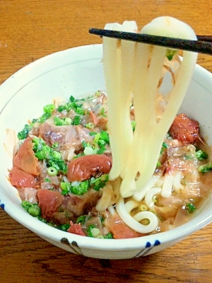 美味しんぼレシピ再現 かつお節ぶっかけうどん レシピ 作り方 By ゆみぽぽぽぽーん 楽天レシピ