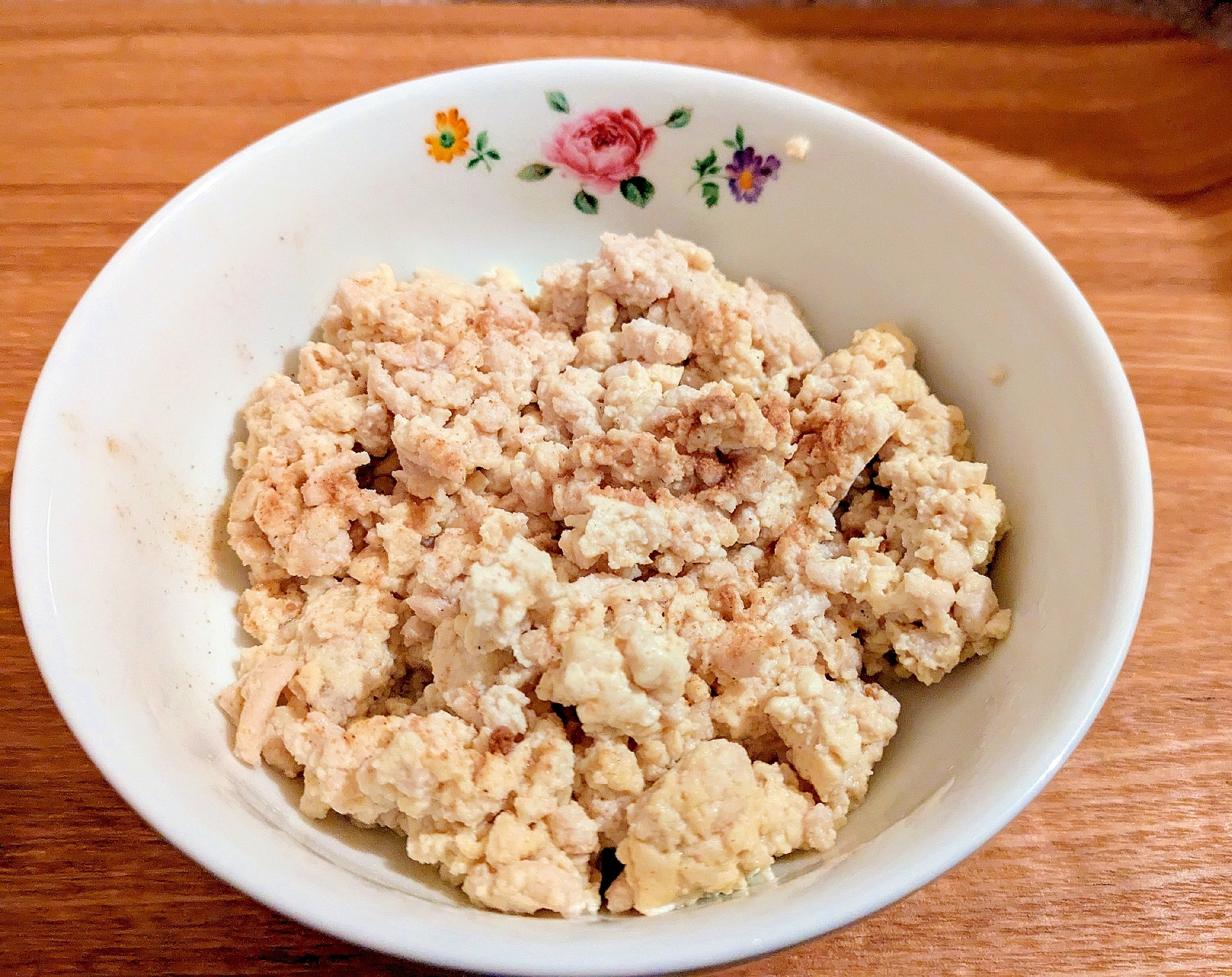 タンパク質たっぷり☆鶏ひき肉の炒り豆腐