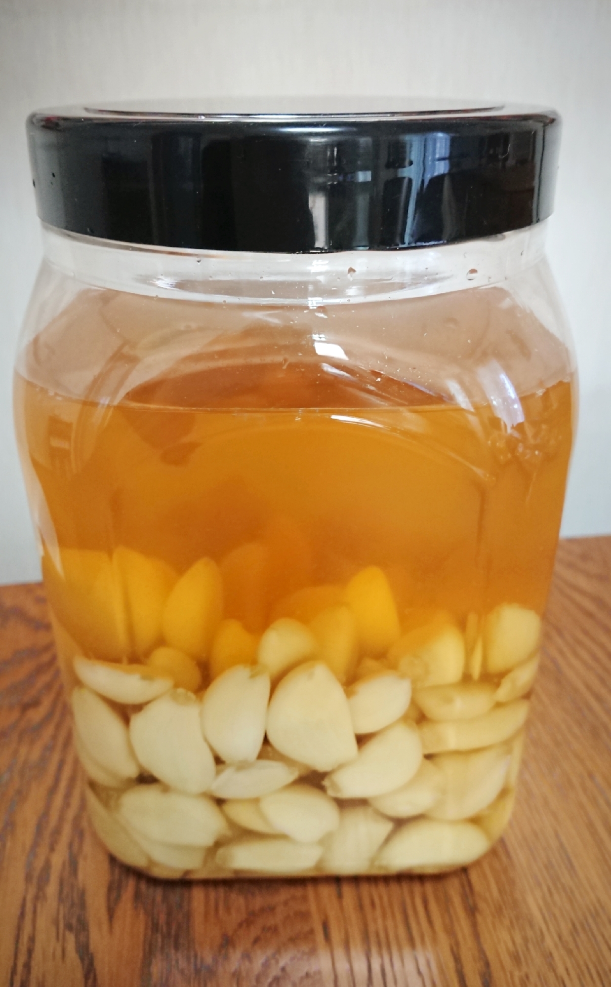 風邪予防にニンニク酢♪(^-^)/♪