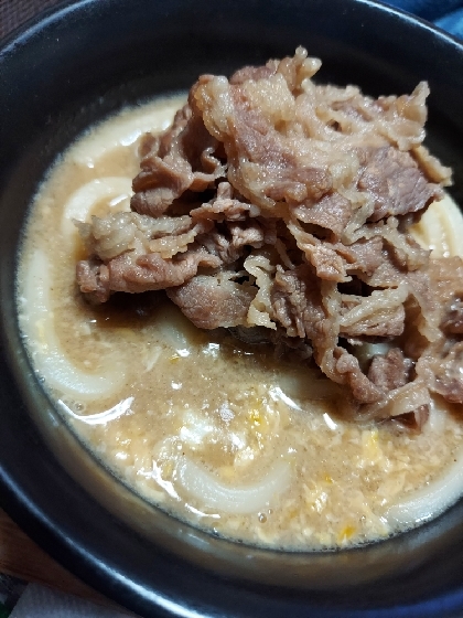 とろ～り肉たまあんかけうどん