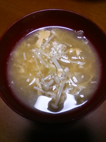 エノキの中華スープ　