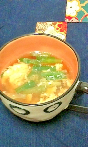 ＜覚書＞にら玉スープ