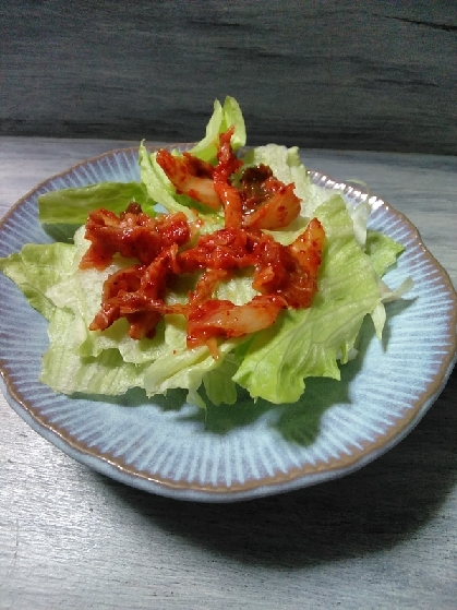 レタス&白菜キムチのサラダ