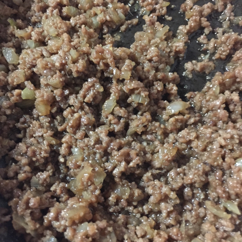 ひき肉と玉ねぎのそぼろ