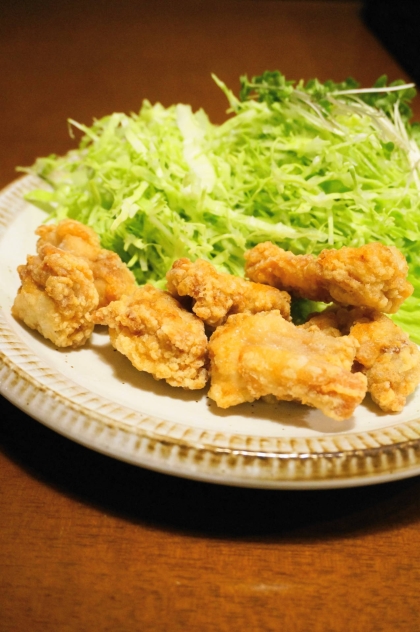 居酒屋みたいと好評！サテー風味のスパイスザンギ♪