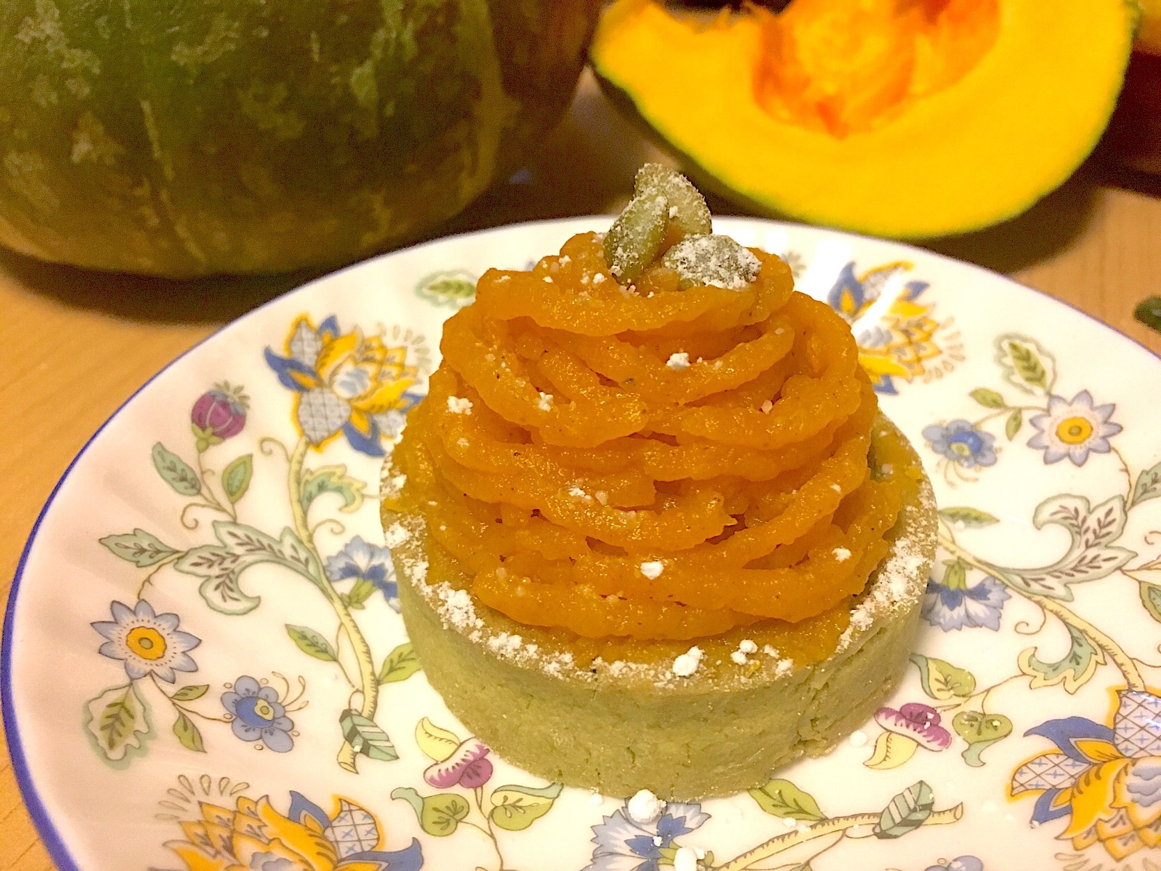 かぼちゃのモンブランタルト