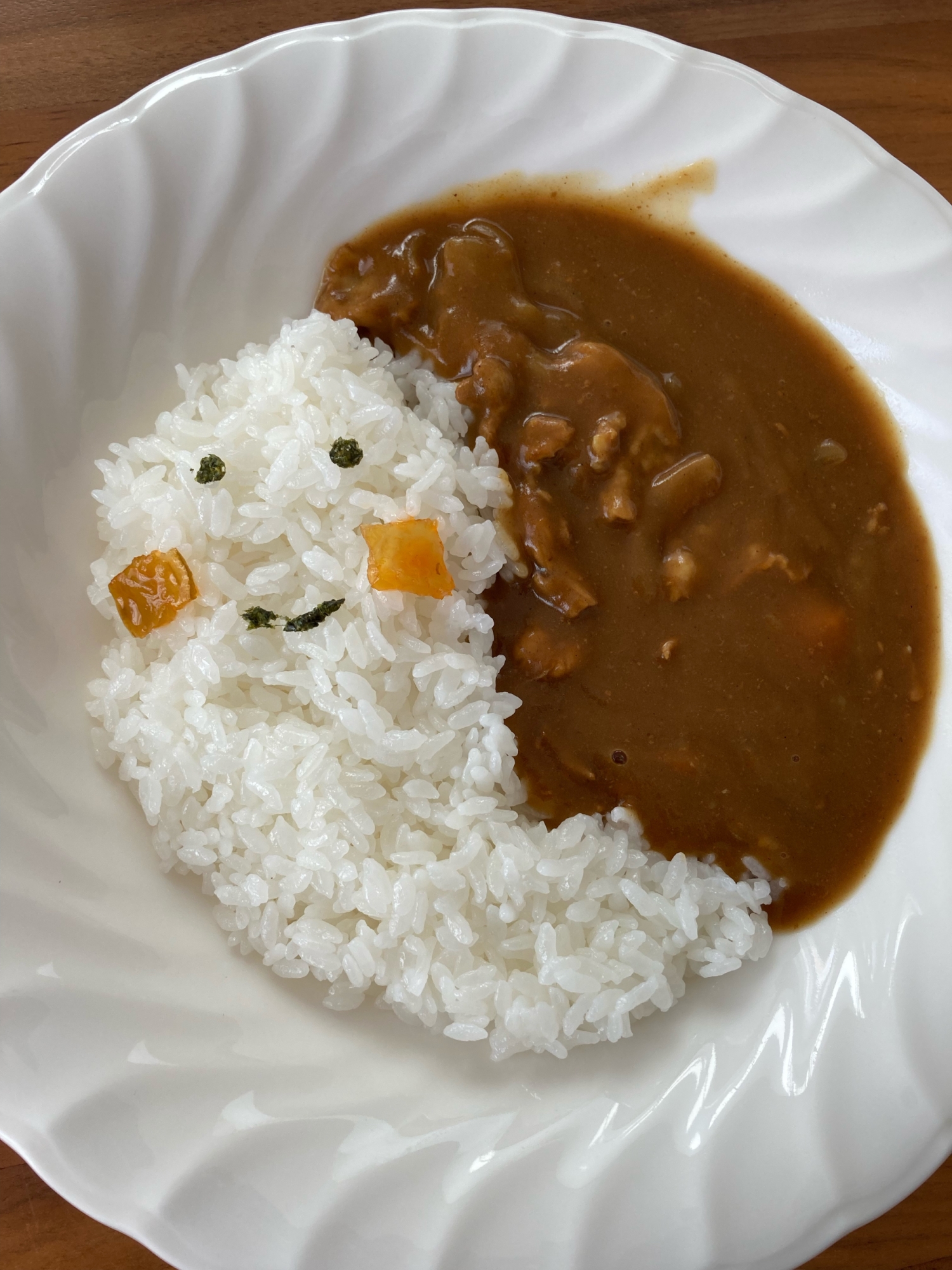 ハロウィンにお化けのカレー