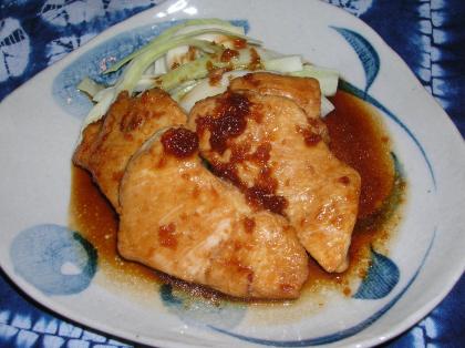 どうしても今日食べたかったので、家にあった鶏肉で作りました♪甘辛がいいですね！